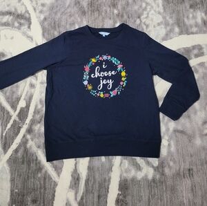 Penmans Navy Blue Women Sweater - Choose Joy Design Size M